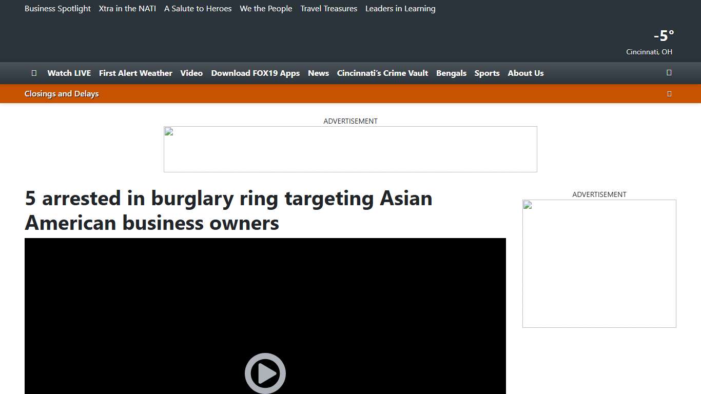 5 arrested in burglary ring targeting Asian American business owners